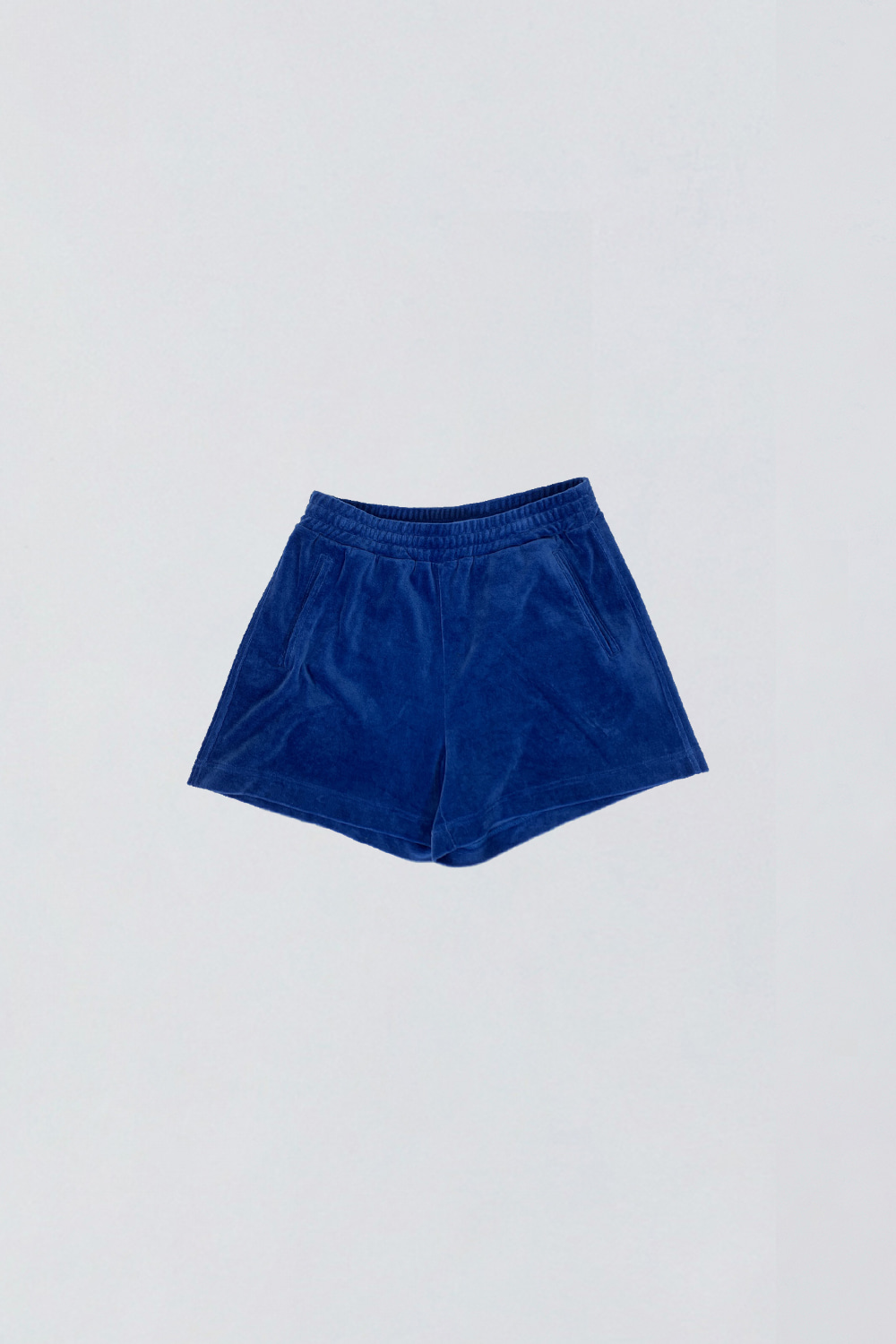 Velour shorts_blue