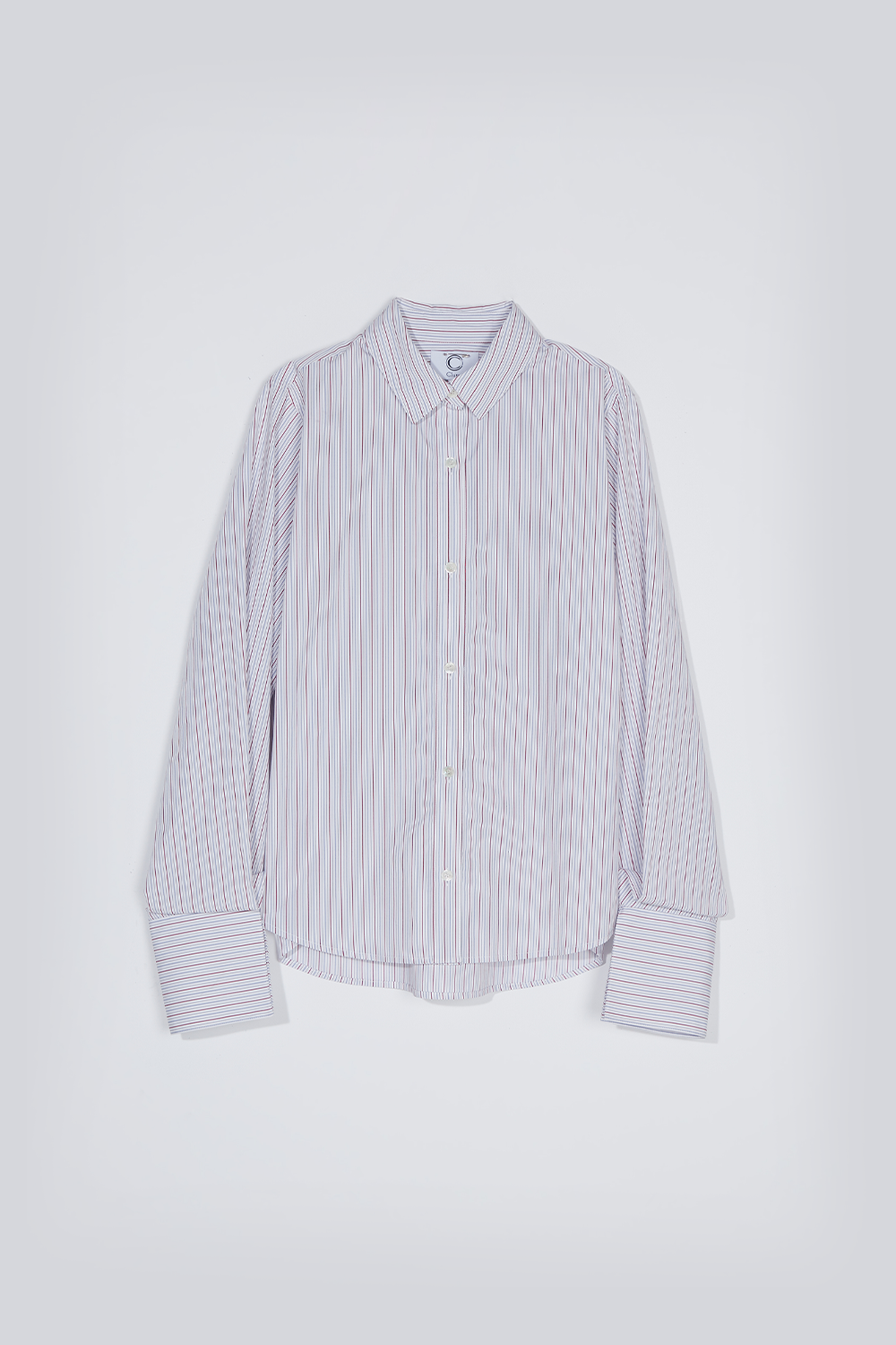 Basic detail shirts_white(stripe)