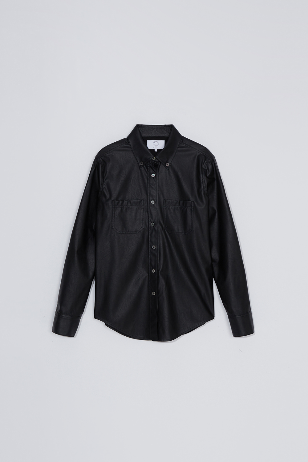Tailored shirt(leather)_black