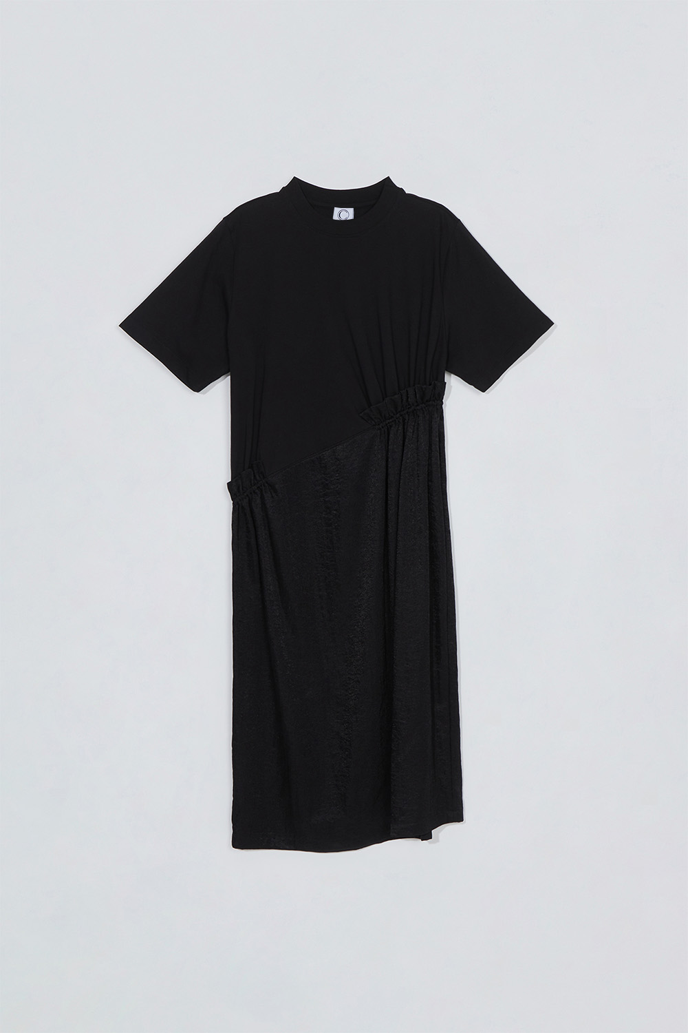Shirring dress_black
