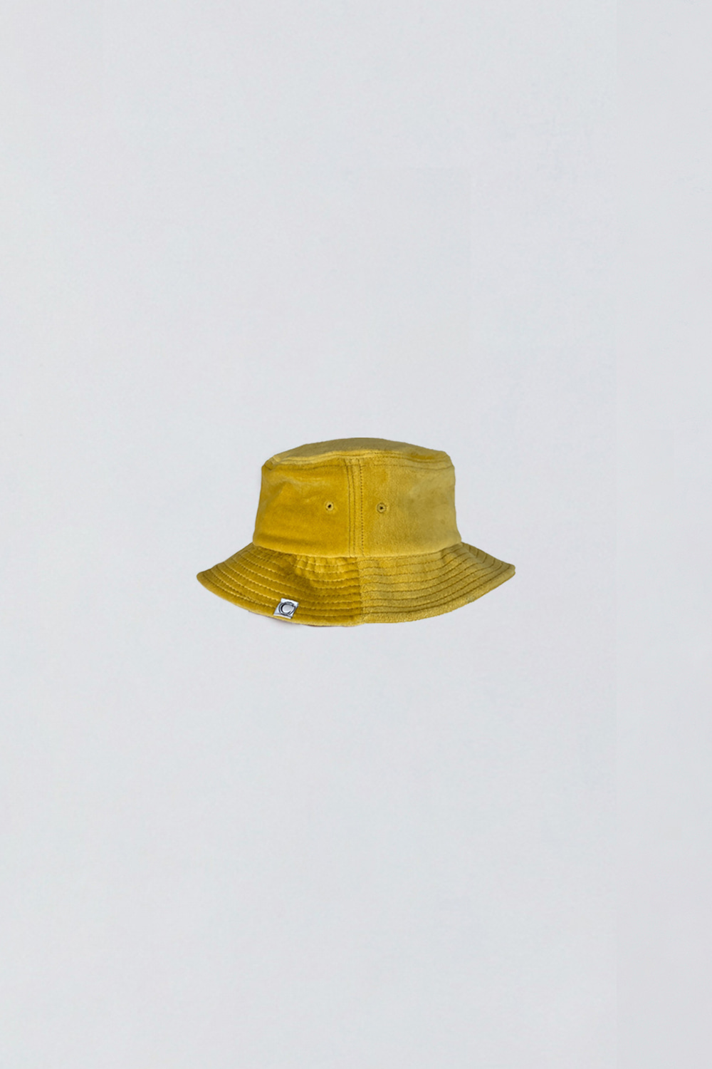 Velour bucket hat_yellow