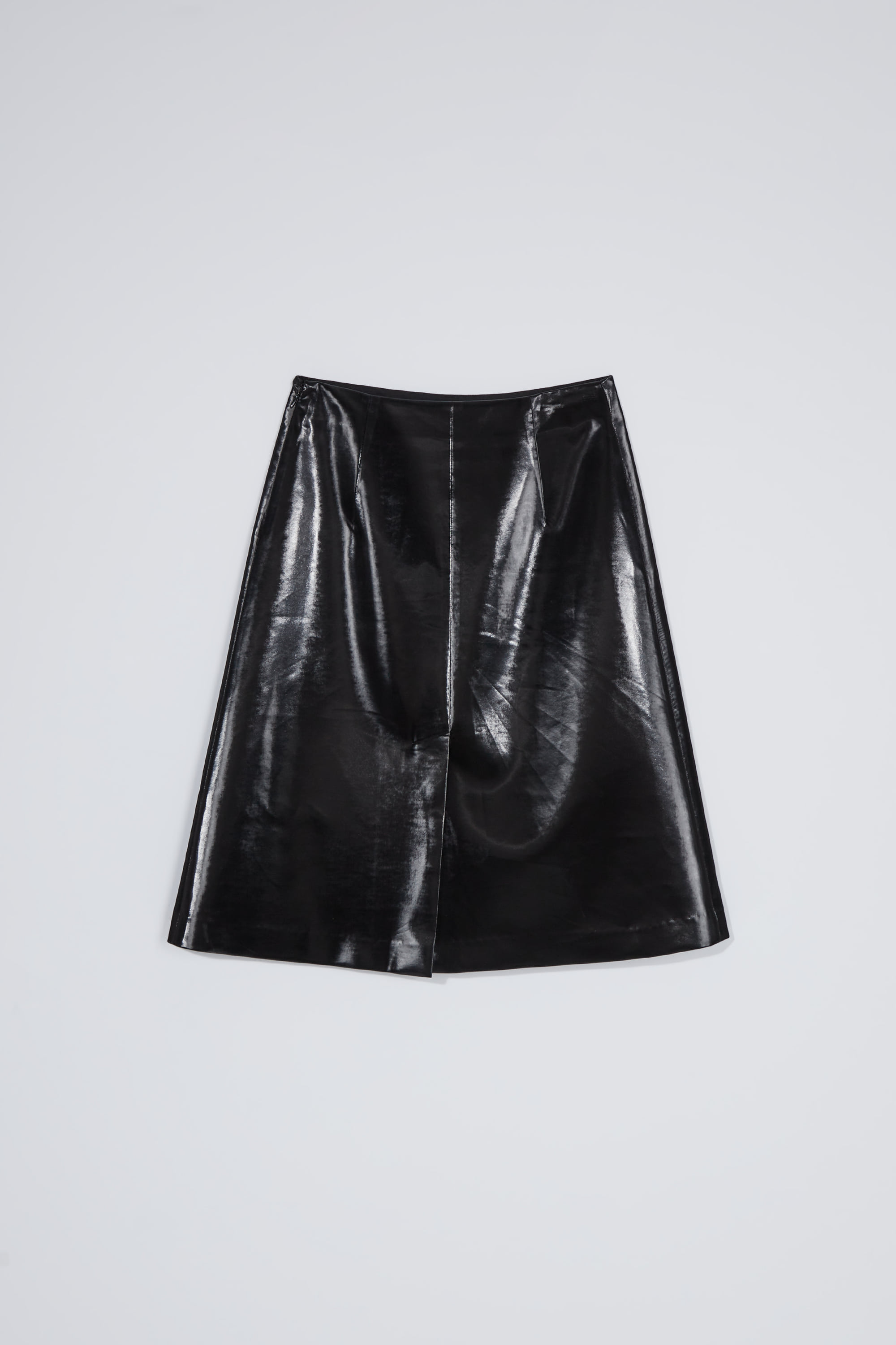 Shining A-line skirt_black