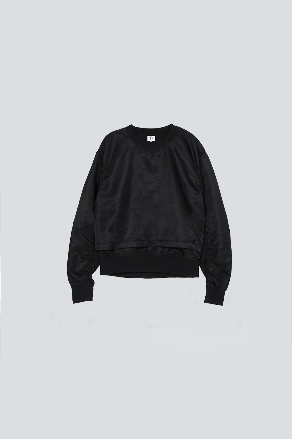 Woven sweatshirt_black
