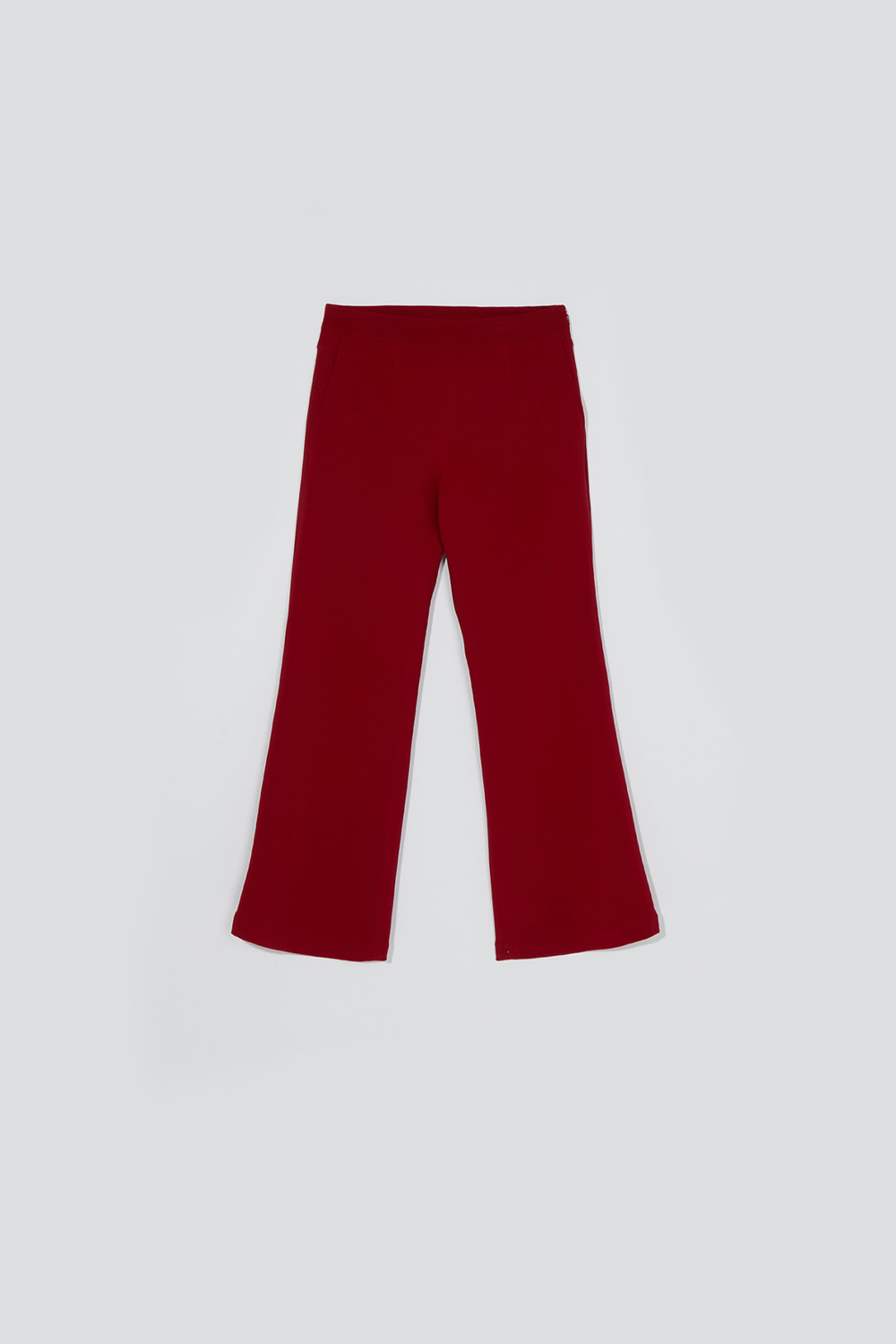 Semi flare pants_red