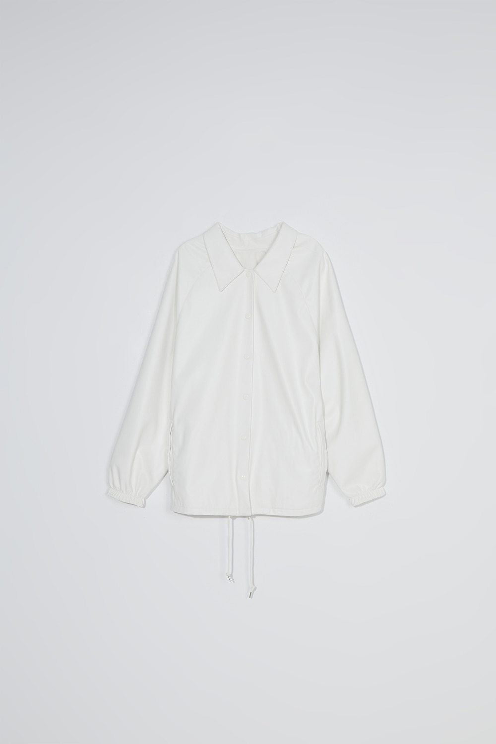 Reversible  leather jumper_white