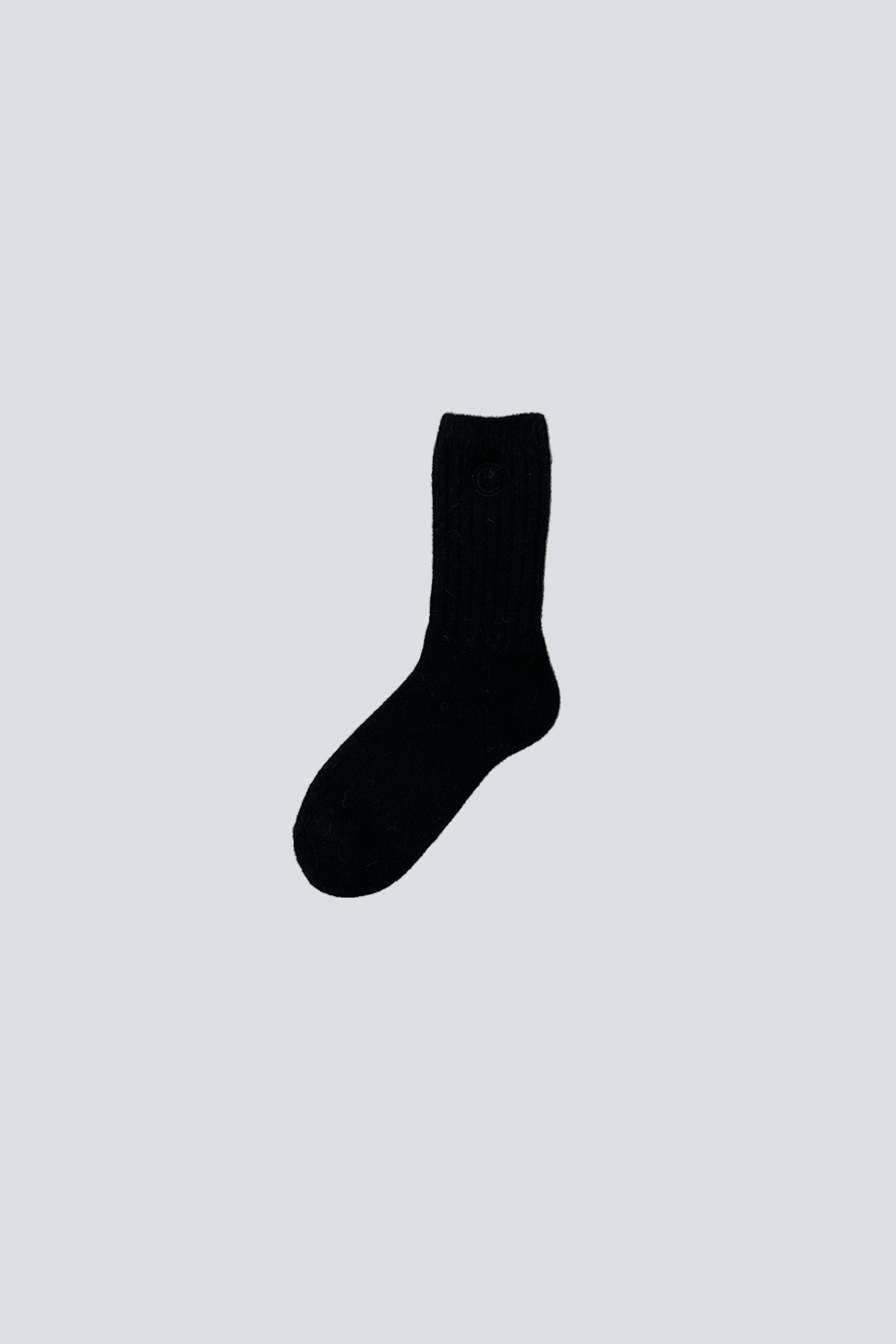 (Gift point product) Angora socks_black