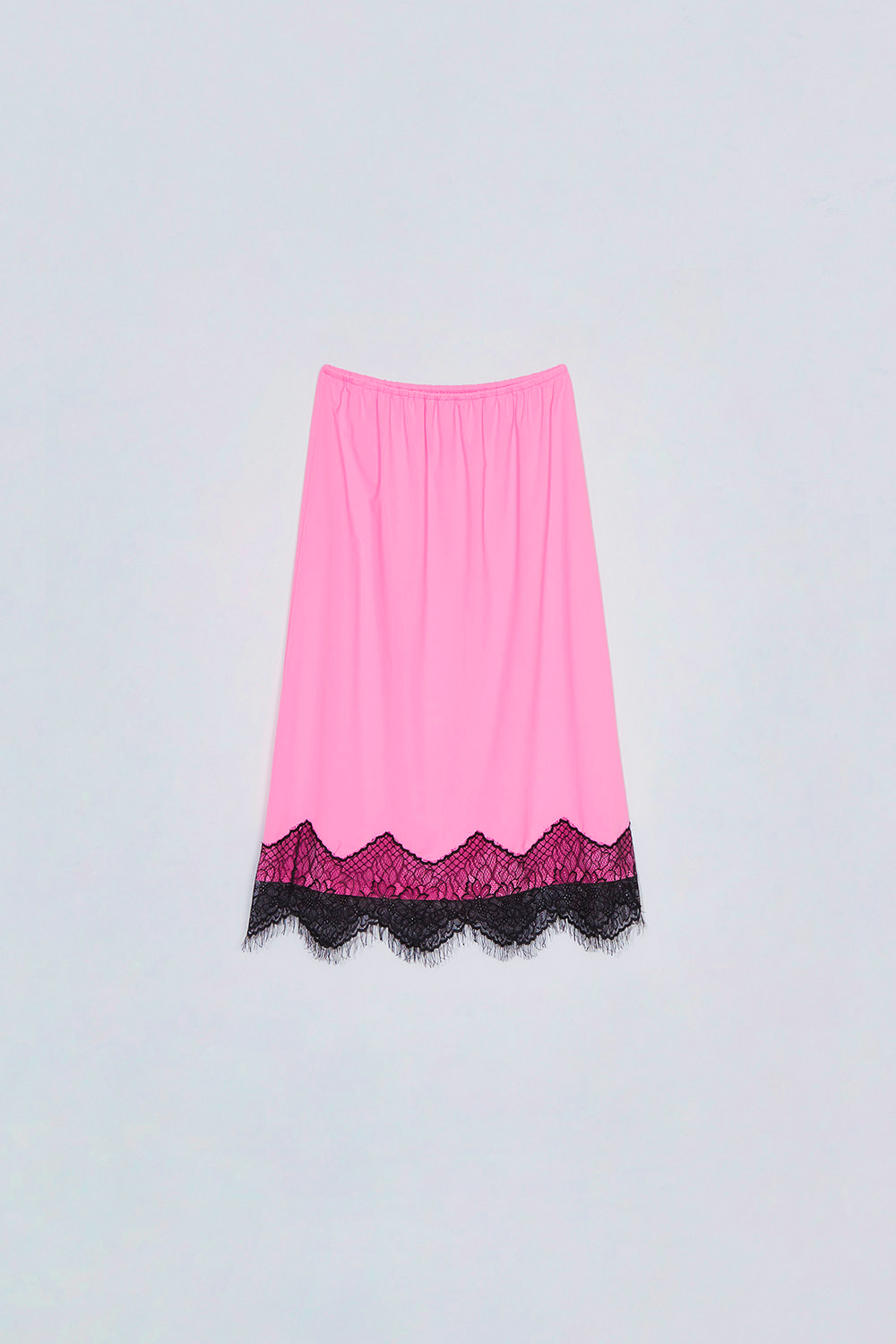 (베스트상품)Lace banding skirt_pink