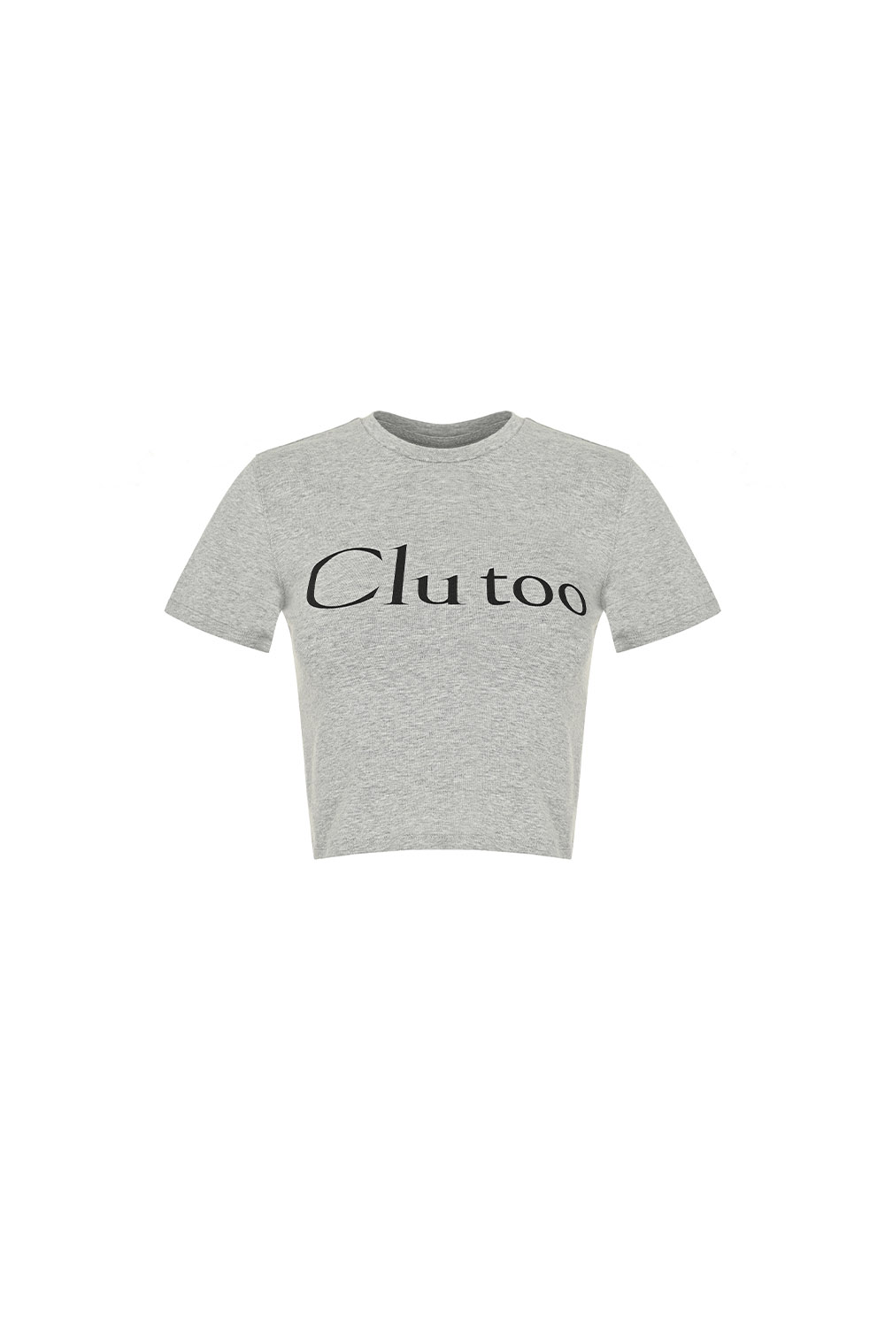 Clu too Crop T-shirt_grey