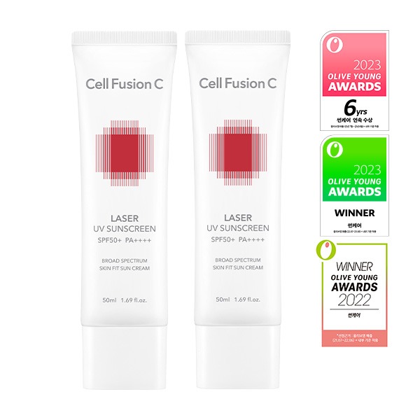레이저 UV 썬스크린 50ml - 1+1 기획 세트 패키지 이미지