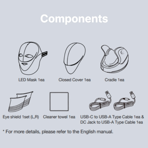 CELLRETURN PLATINUM LED Mask R, Red Color Version, Premium LED at