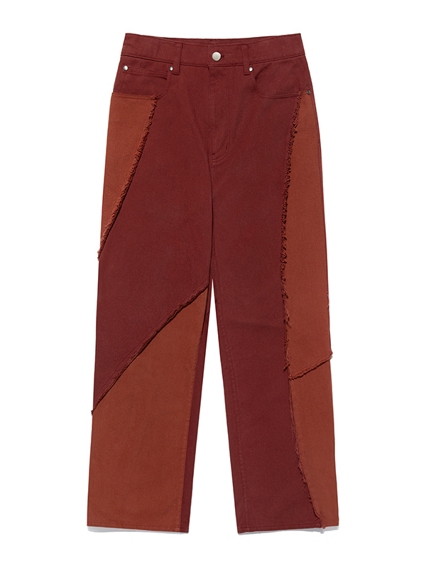 CUTTING COTTON PANTS [RED]