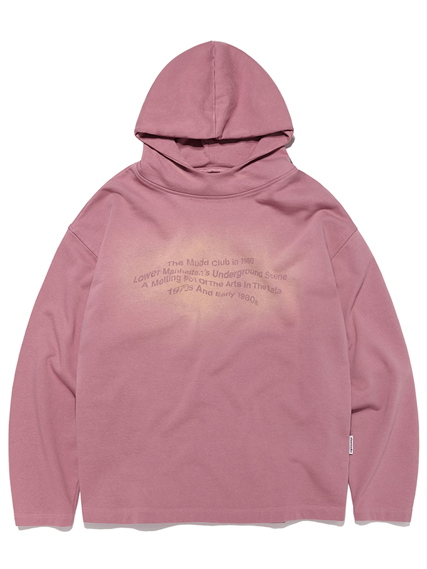 SPOT WASHED HOODIE [PINK]