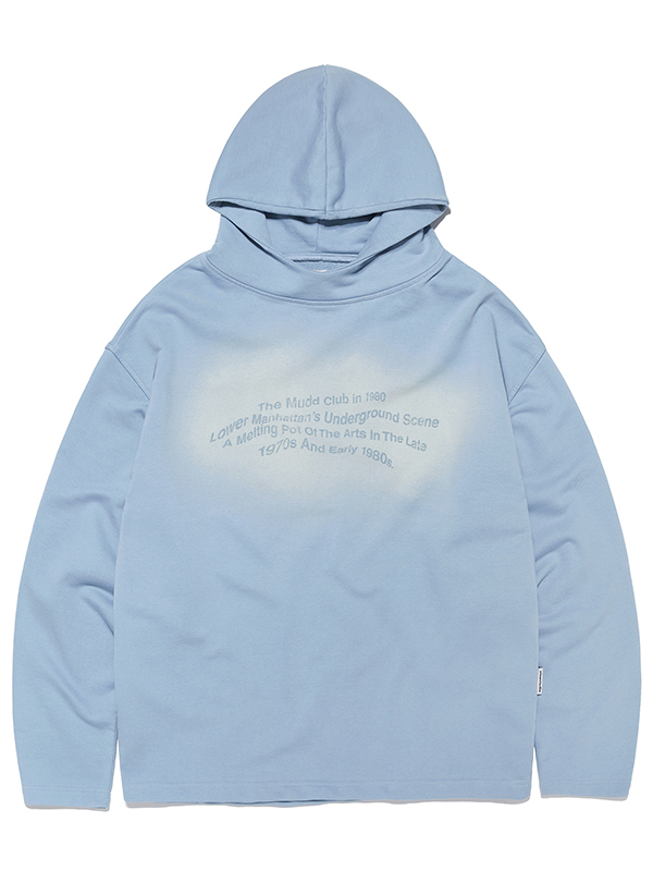 SPOT WASHED HOODIE [BLUE]