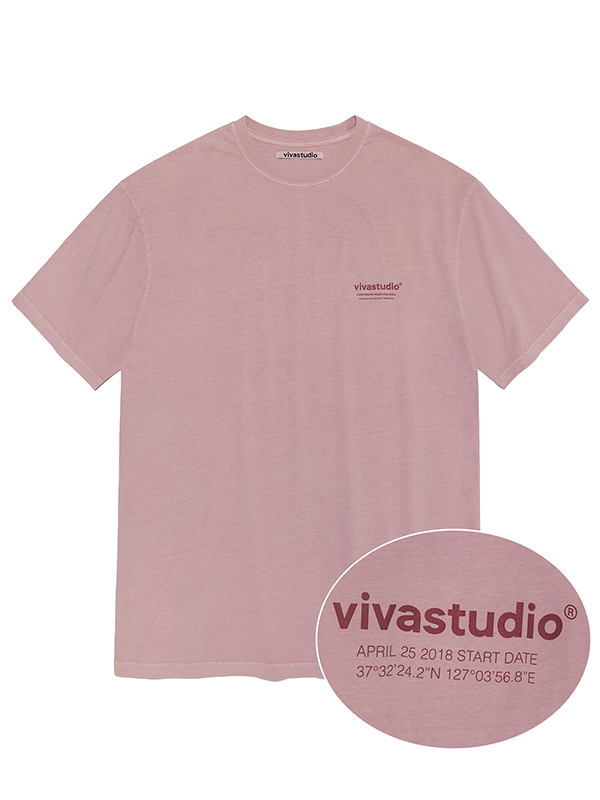 LOCATION SHORT SLEEVE [DYED PINK]