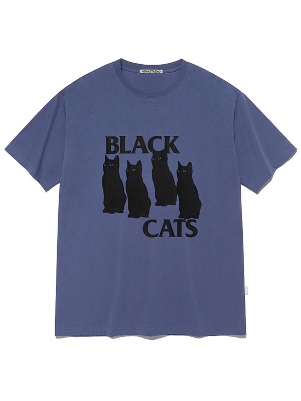BLACK CAT TEE [PURPLE]