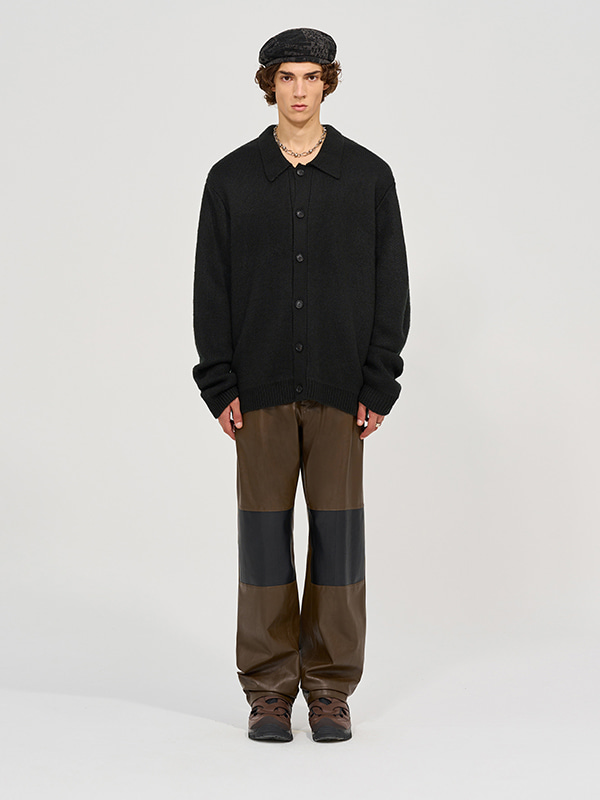 DIVISION LEATHER PANTS [BROWN]