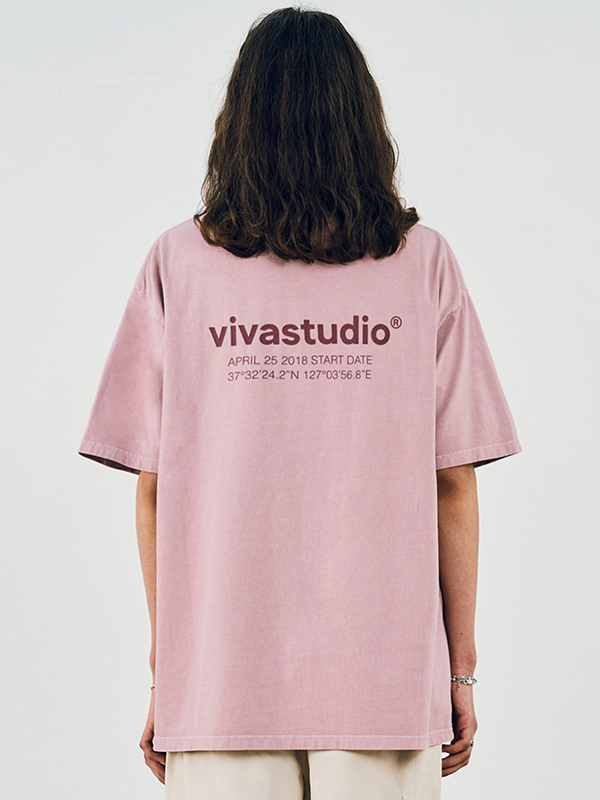 LOCATION SHORT SLEEVE [DYED PINK]