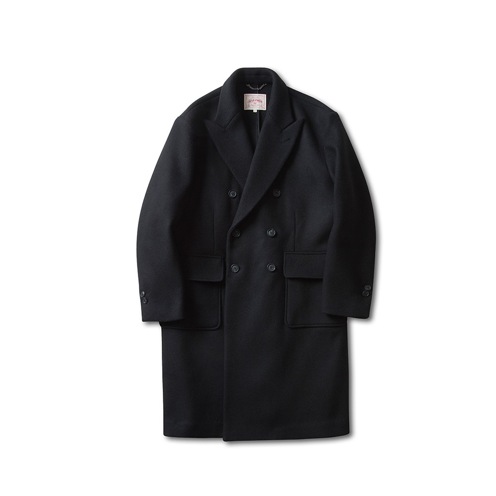 Double Breasted Coat(Black)
