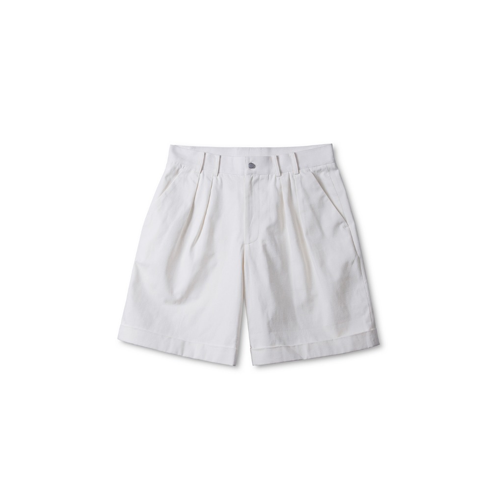 Pieghe 1/2 Cotton Pants (White)