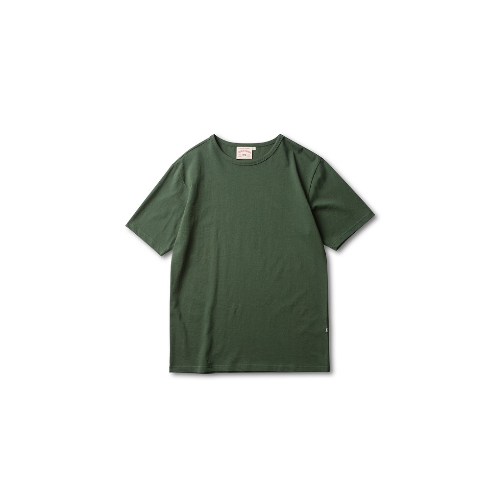 U-neck 1/2 T Shirts (Dark Green)