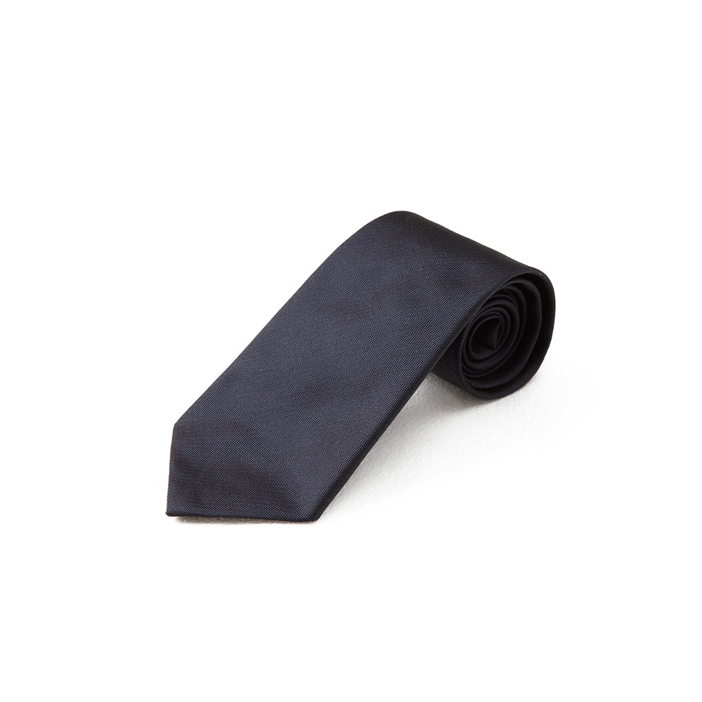 3-Fold Silk Tie (Black)