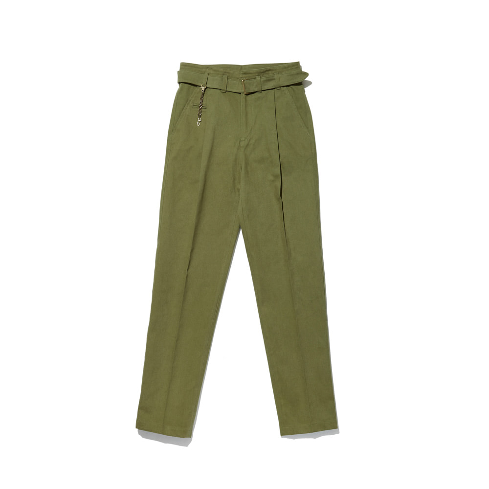 Cotton Trousers &#039;VENT&#039; Olive Green