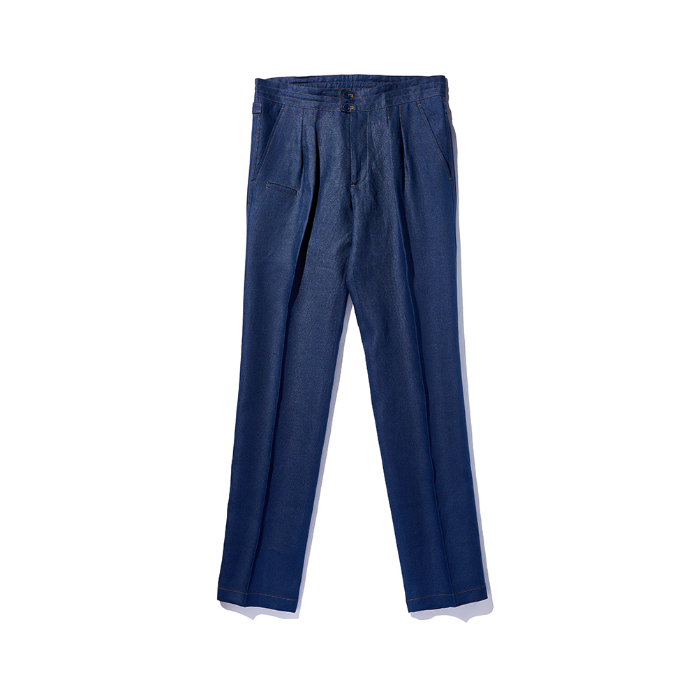 Ver.3 Chad Prom Linen Comfy Pants Navy Blue