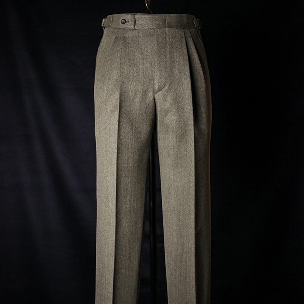 B&amp;TAILOR RTW CAVALRY TWILL Trousers - light brown
