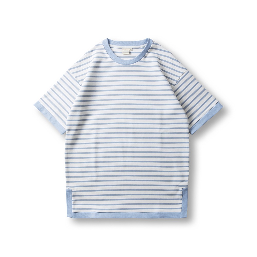 Marin Stripe T - Shirts - Sky Blue