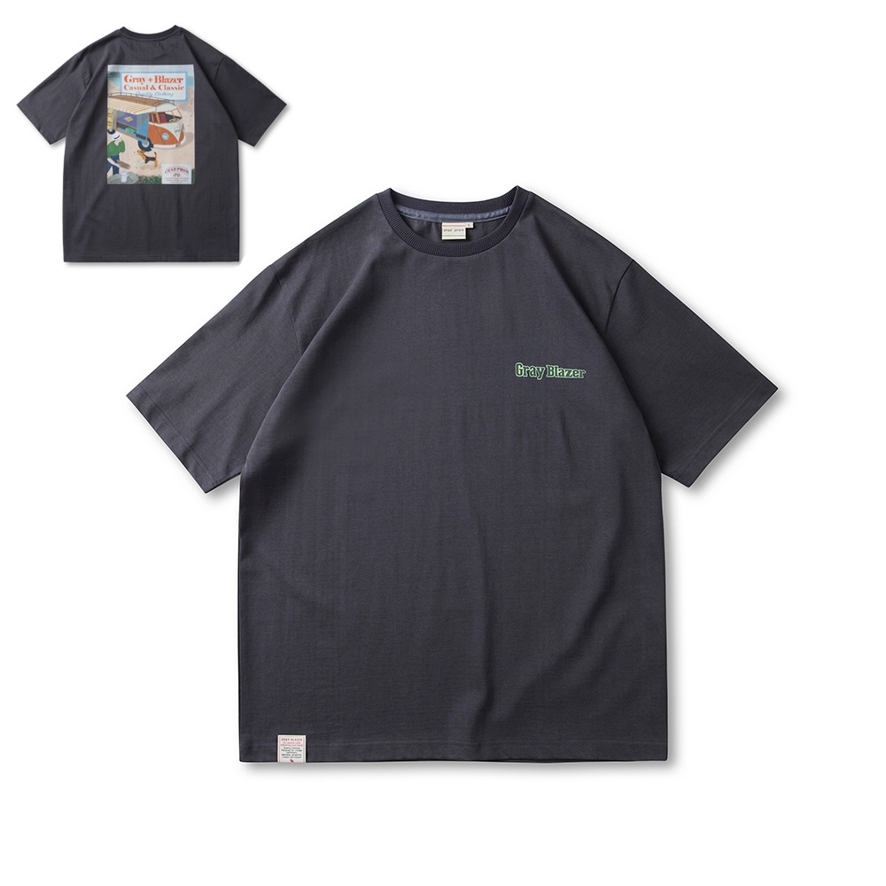 G B Classic T-Shirt (Charcoal)