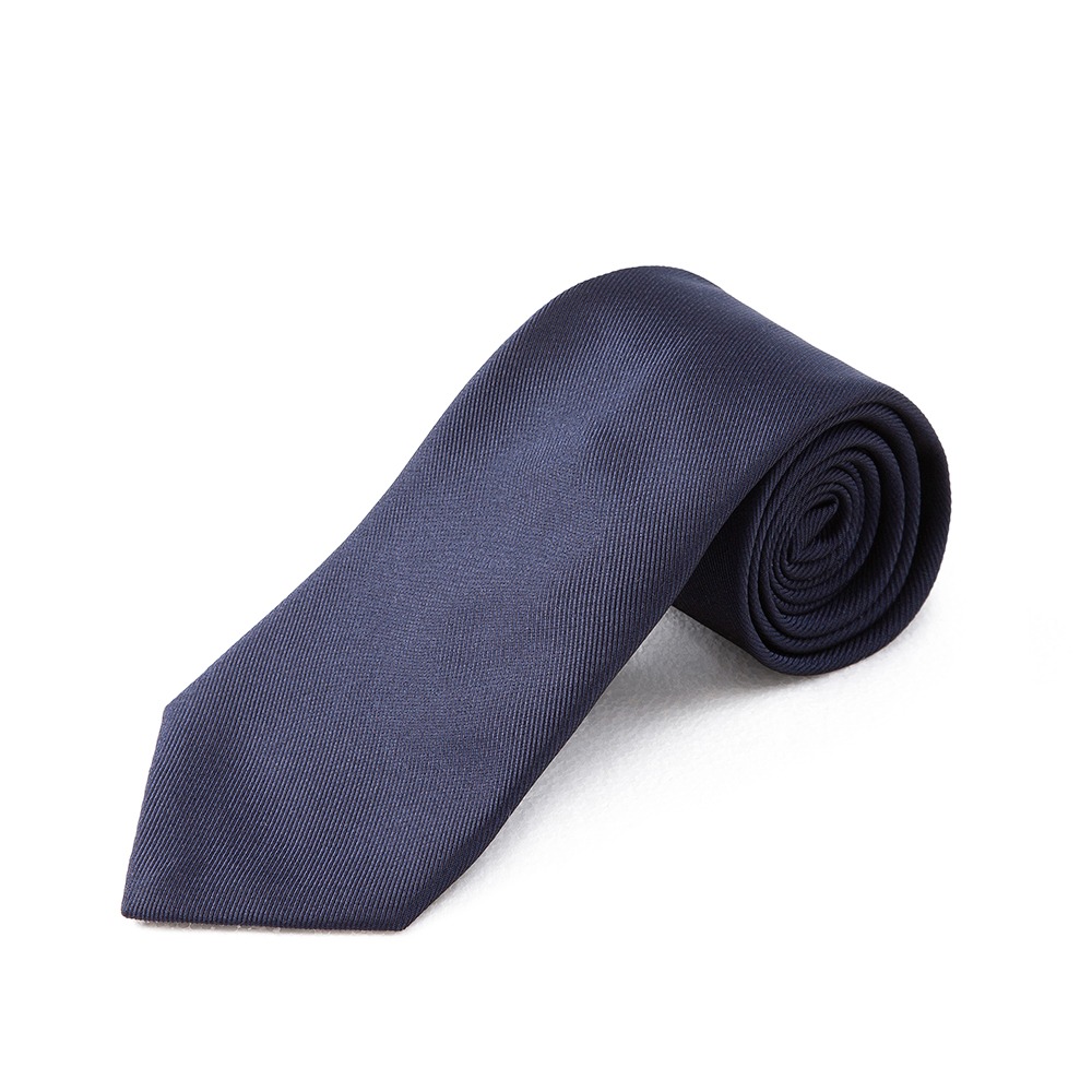 3-Fold Silk Tie (Navy)