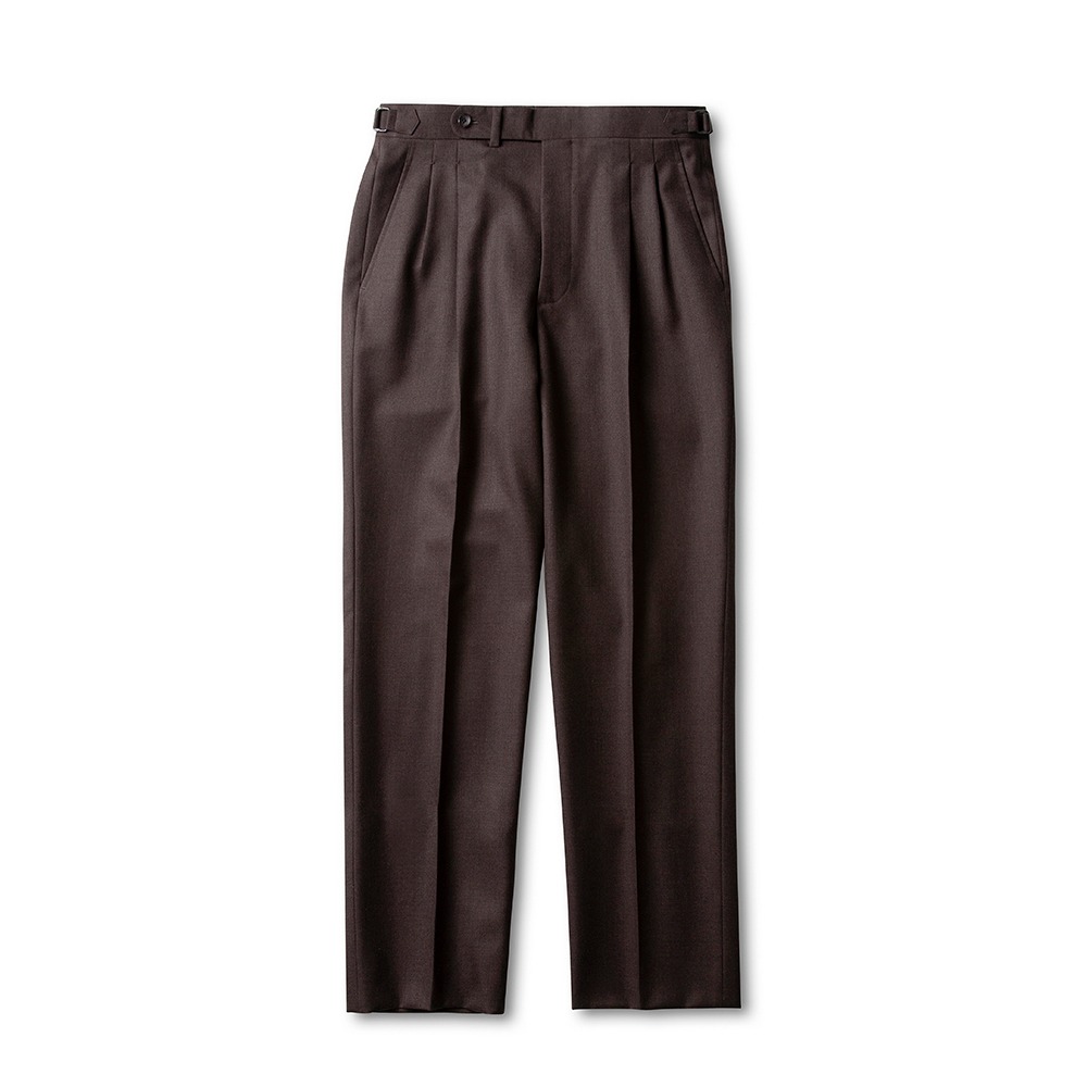 B&amp;TAILOR Brown Single Suit Trousers (Holland &amp; Sherry 社)