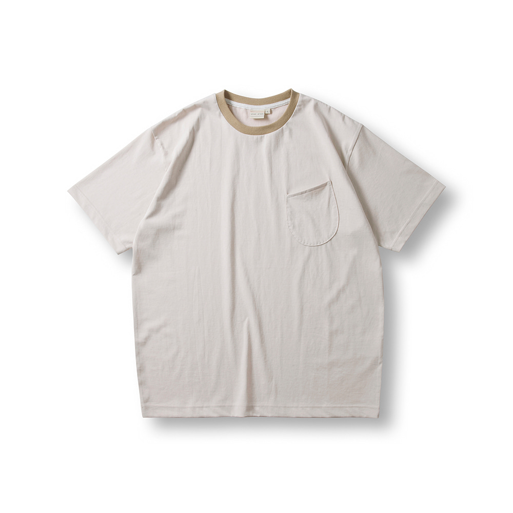 Cool Cotton Wineglass Pocket T - Shirts - Beige