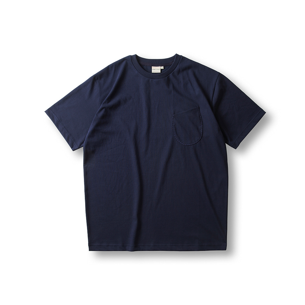 Cool Cotton Wineglass Pocket T - Shirts - Navy