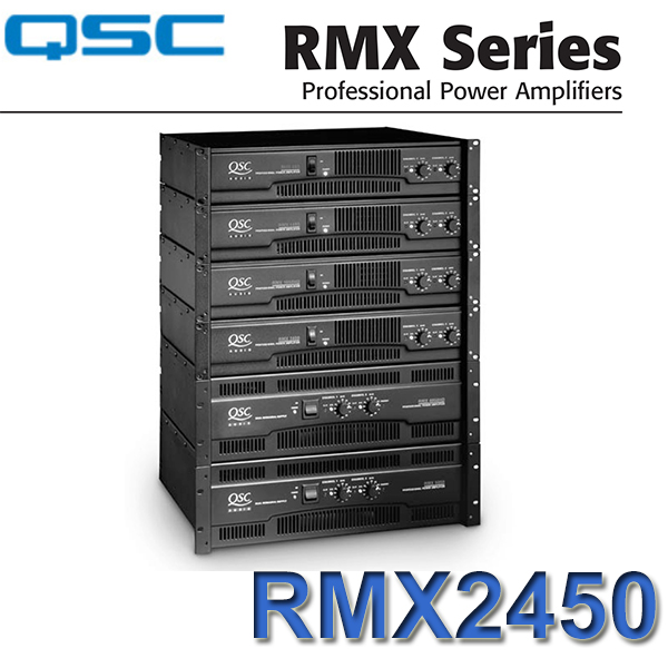 QSC RMX 2450 Ampli, 2x 750W/4 Ohms