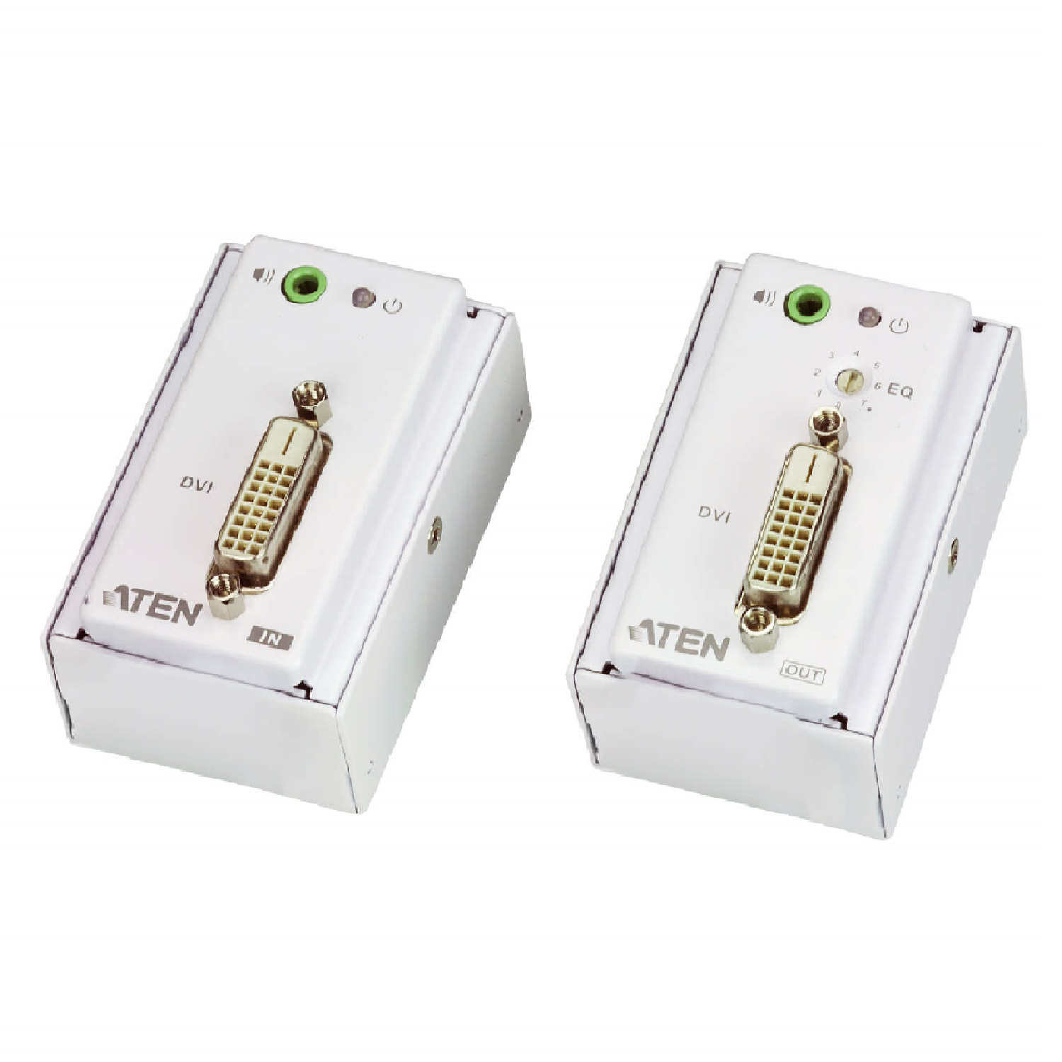 VE607 , DVI/Audio Cat 5 Extender with MK Wall Plate (1920 x 1200 @ 40m) , ATEN
