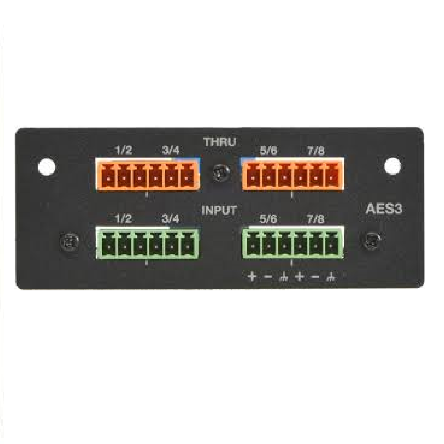 8 (max), 4 Channel Range Selectable on PM4500/PM4250 , PowerMatch AES3 Input Card , BOSE