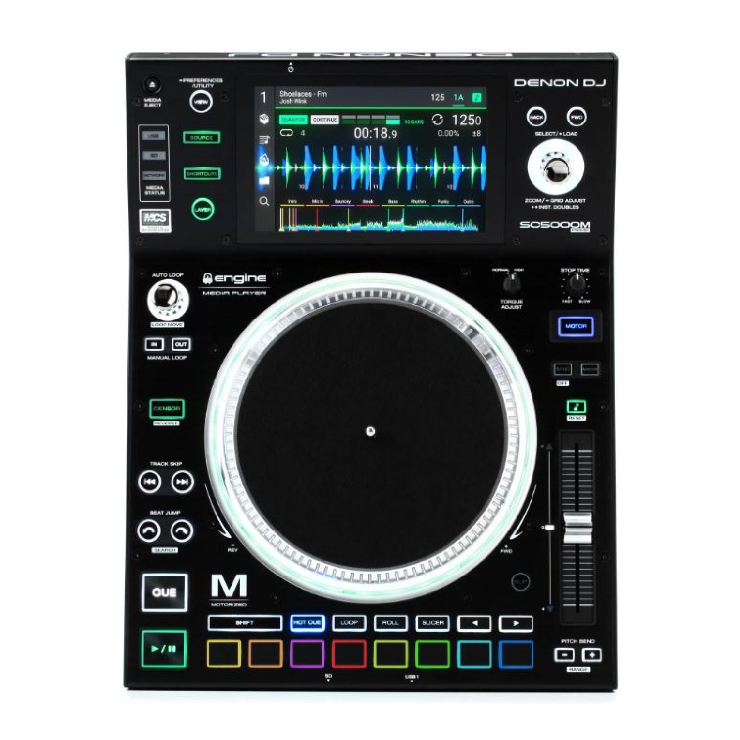 Professional Digital DJ Media Player with Motorized Platter SC500OPRIME denon