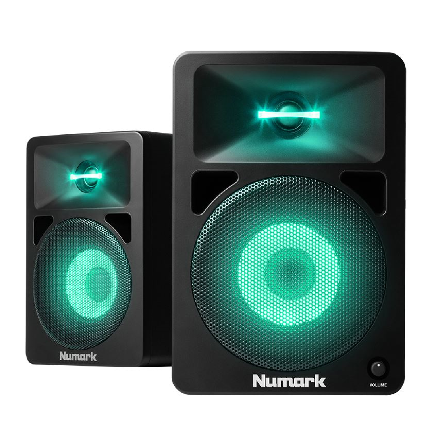 DJ Monitors with Pulsating Lights N WAVE 580L numark