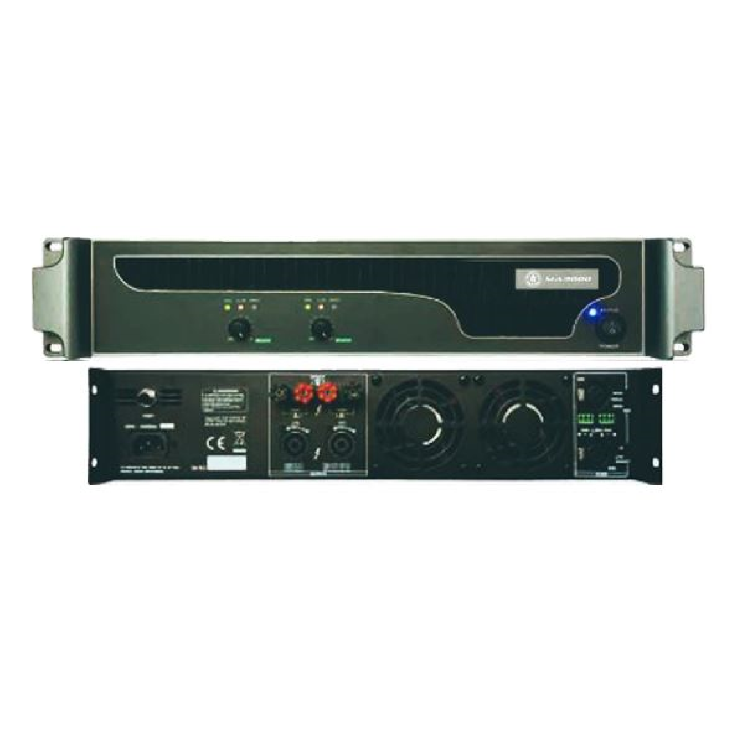 Power Amplifier 4 Ohms Stereo: 1200 Watts, 8 Ohms Stereo: 800 Watts, 8 Ohms Bridge Mono: 1700 Watts   MA 3000 topp pro