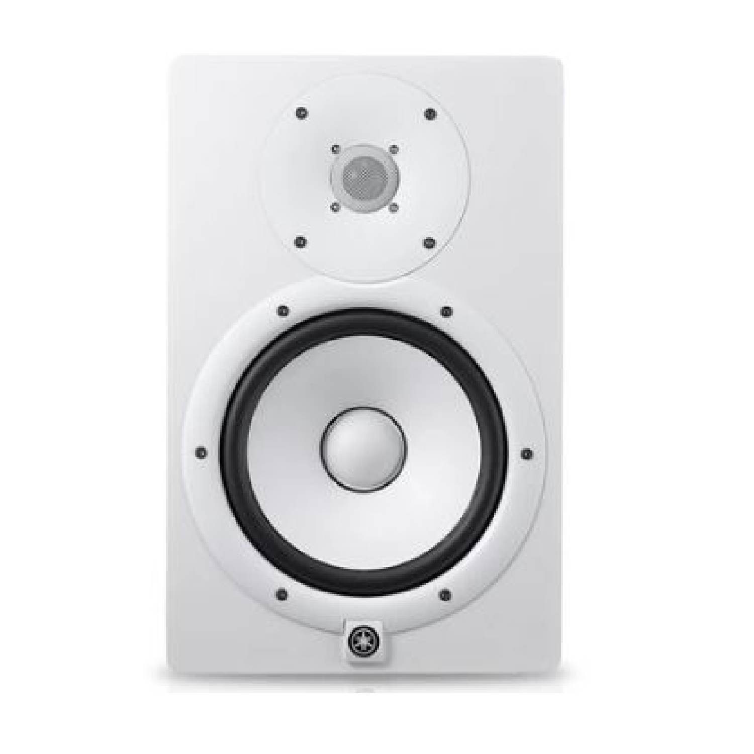 2 Way Bi-amp 8 Inches Cone Woofer and 1 Inches Dome Tweeter Monitor Speaker with Integrated Mounting Points - White   HS8i W yamaha