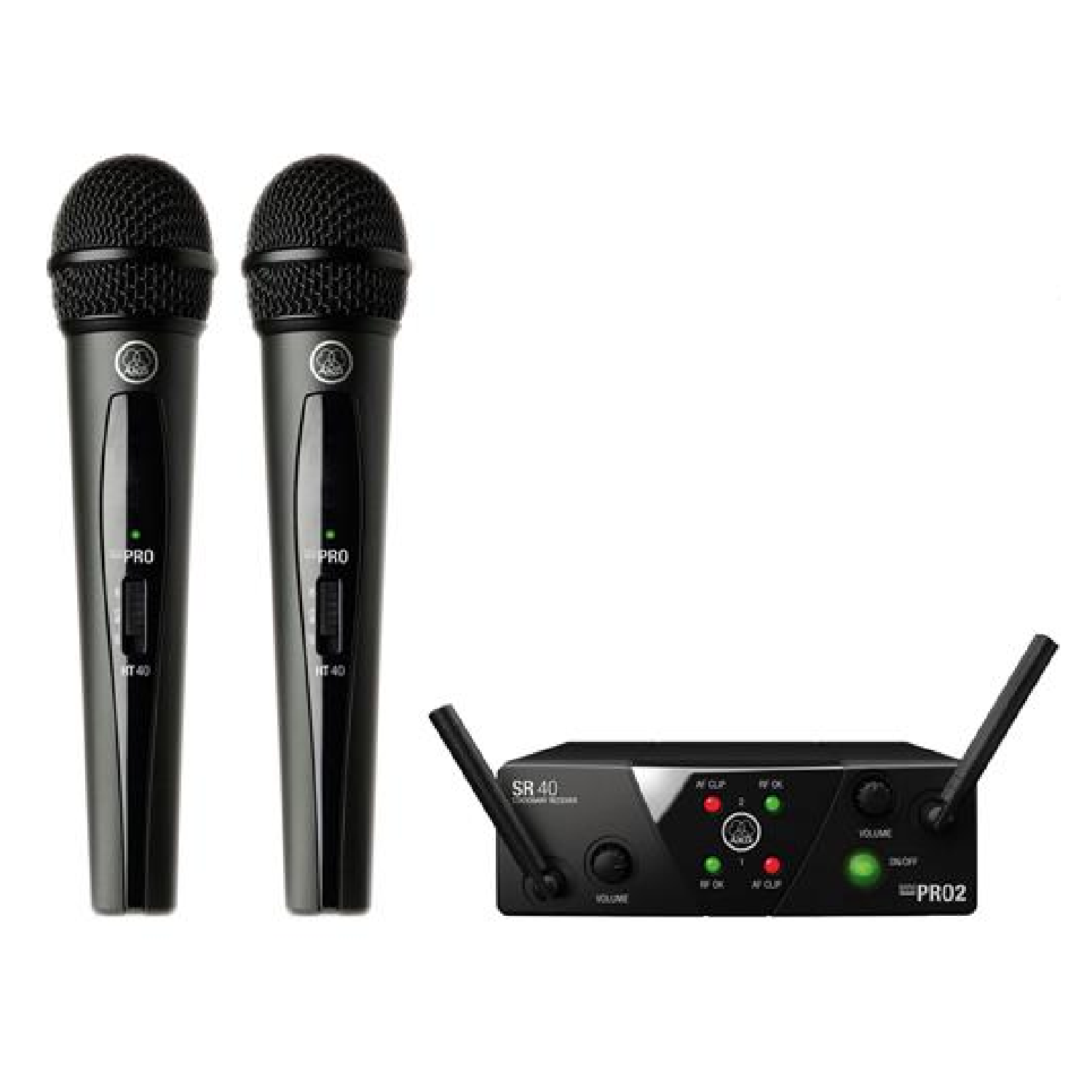 Mini Dual Vocal Set Wireless Microphone System   WMS40 MINI 2 Vocal Set akg