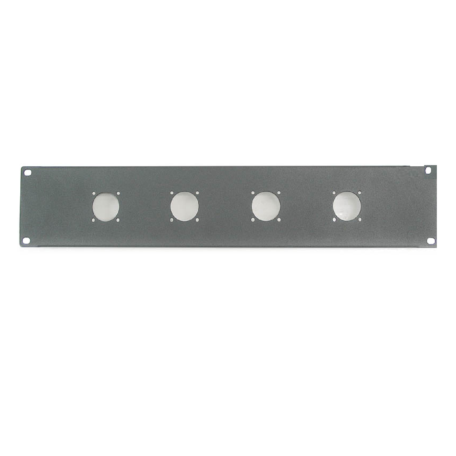 19 Inches Rack Panel, 1.5mm Metal with 4 Holes for Speakon 2U   RP2UM4 procase