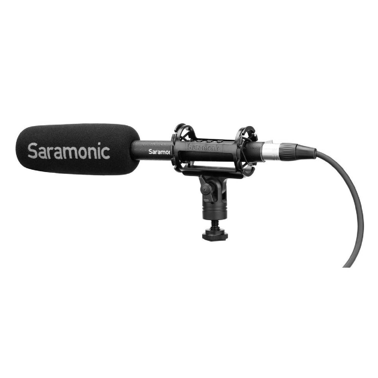 Shotgun Microphone with LI-ION Battery, Low Cut &amp; HI-Boost Filters, Shock Mount, Windscreen with XLR Cable   SOUNDBIRD T3 saramonic