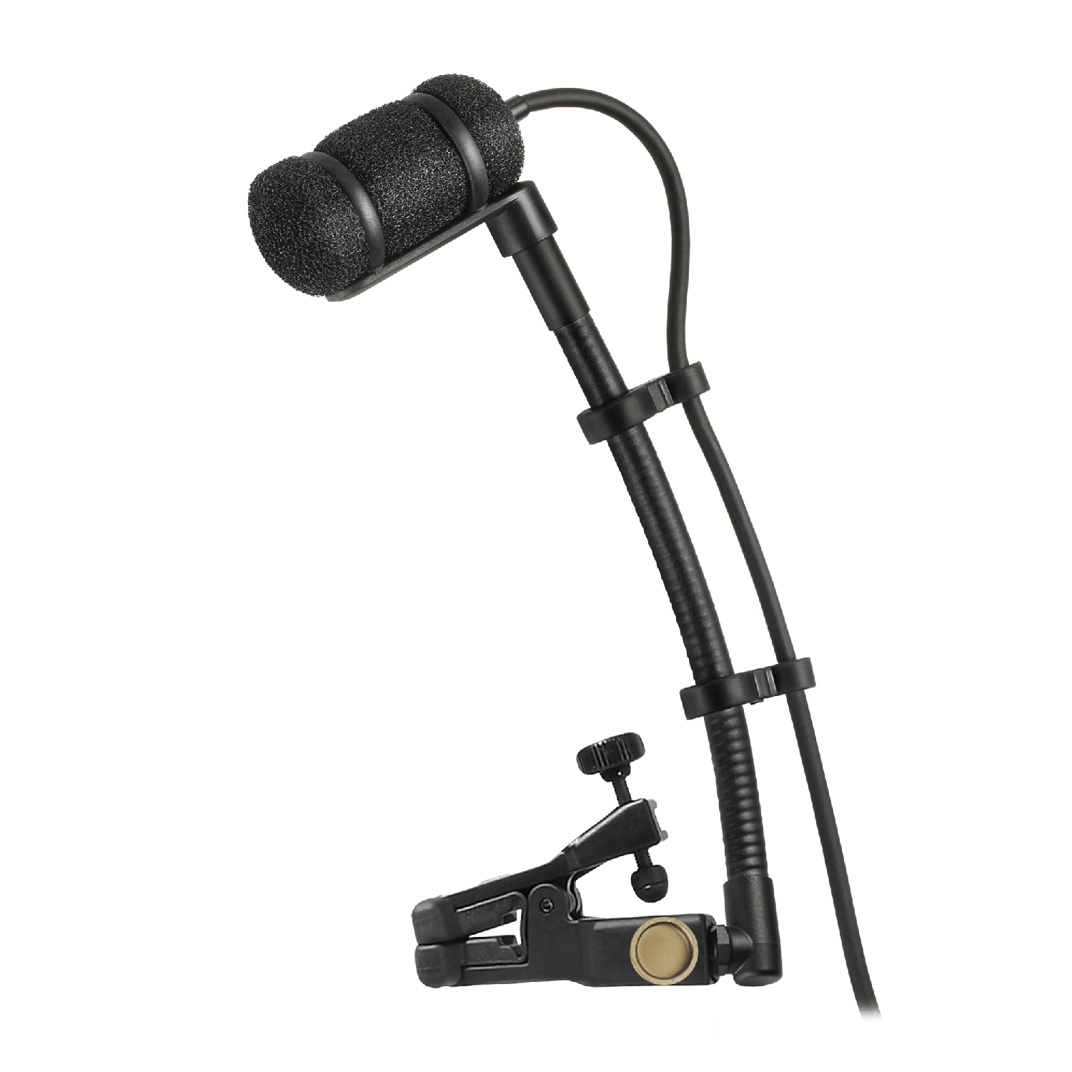 5 Inches Gooseneck Cardioid Condenser Instrument Mic with Universal Clip on Mounting System   ATM350U audio technica