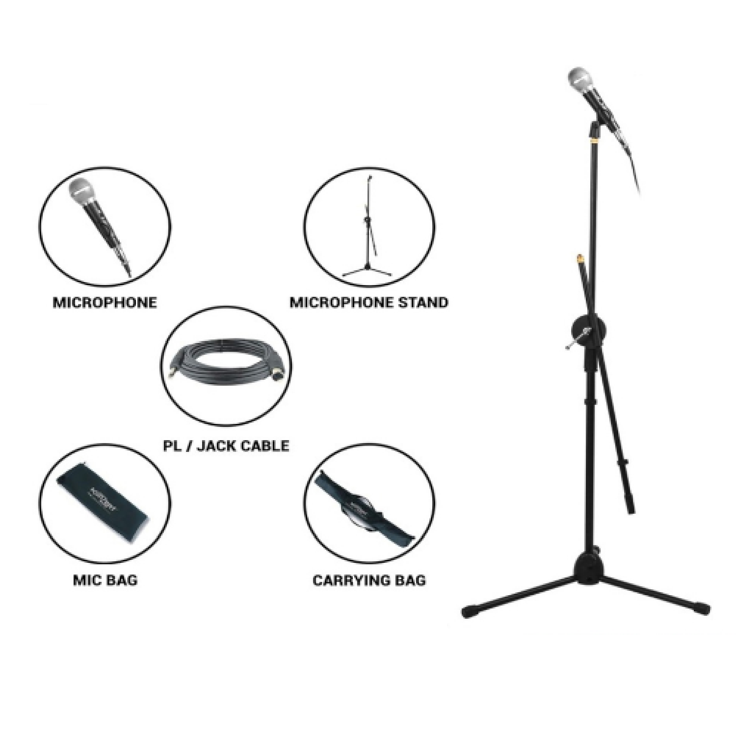 Personal Microphone Kit Mic, Stand and Carrying Bag   MK 101 konzert