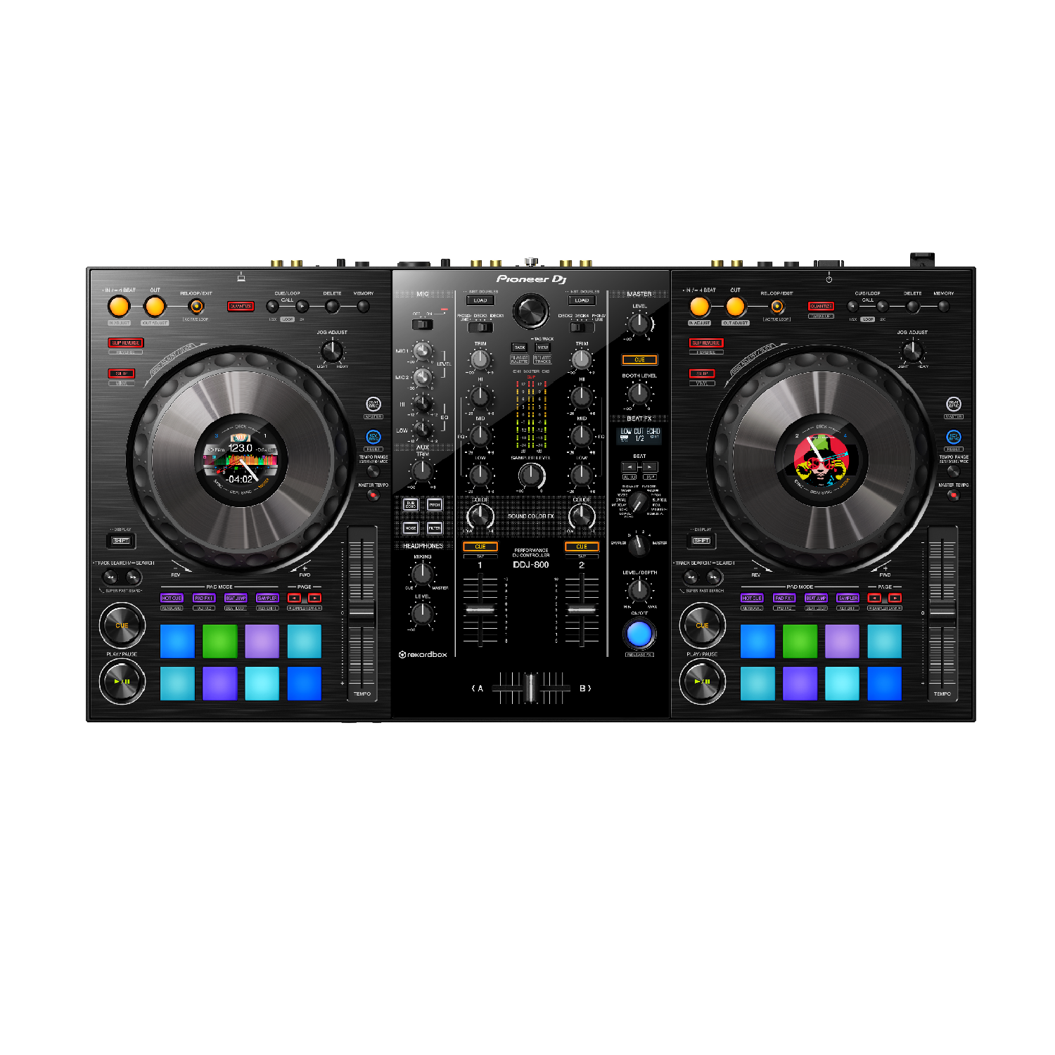 2 Channel Performance DJ Controller for Rekordbox DJ   DDJ 800 pioneer