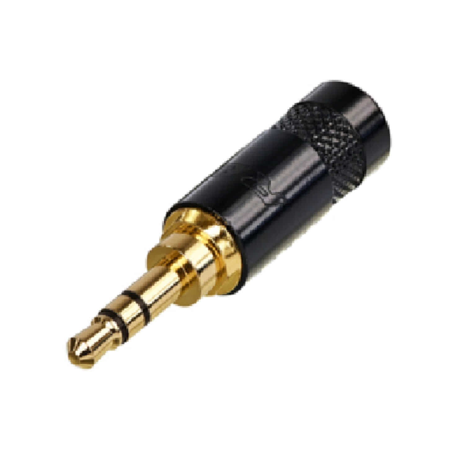 Stereo 3 Pole 3.5 mm Plug, Crimp Strain Relief, Rean NYS 231 BG