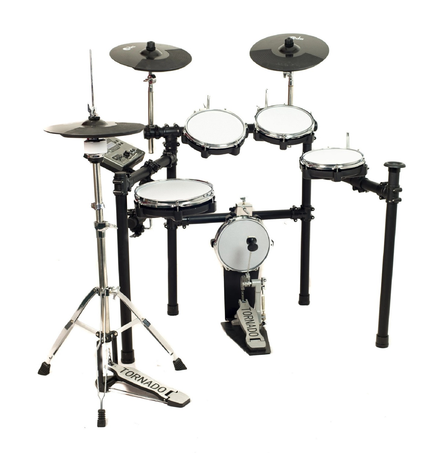 Electronic Drum Kit, Mesh Head Dual Trigger E-drums EDS 908 6