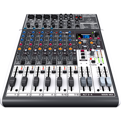 12ch 2/2-Bus Analog Mixer with Multi-FX Processor &amp; USB/Audio Interface XENYX X1204USB behringer